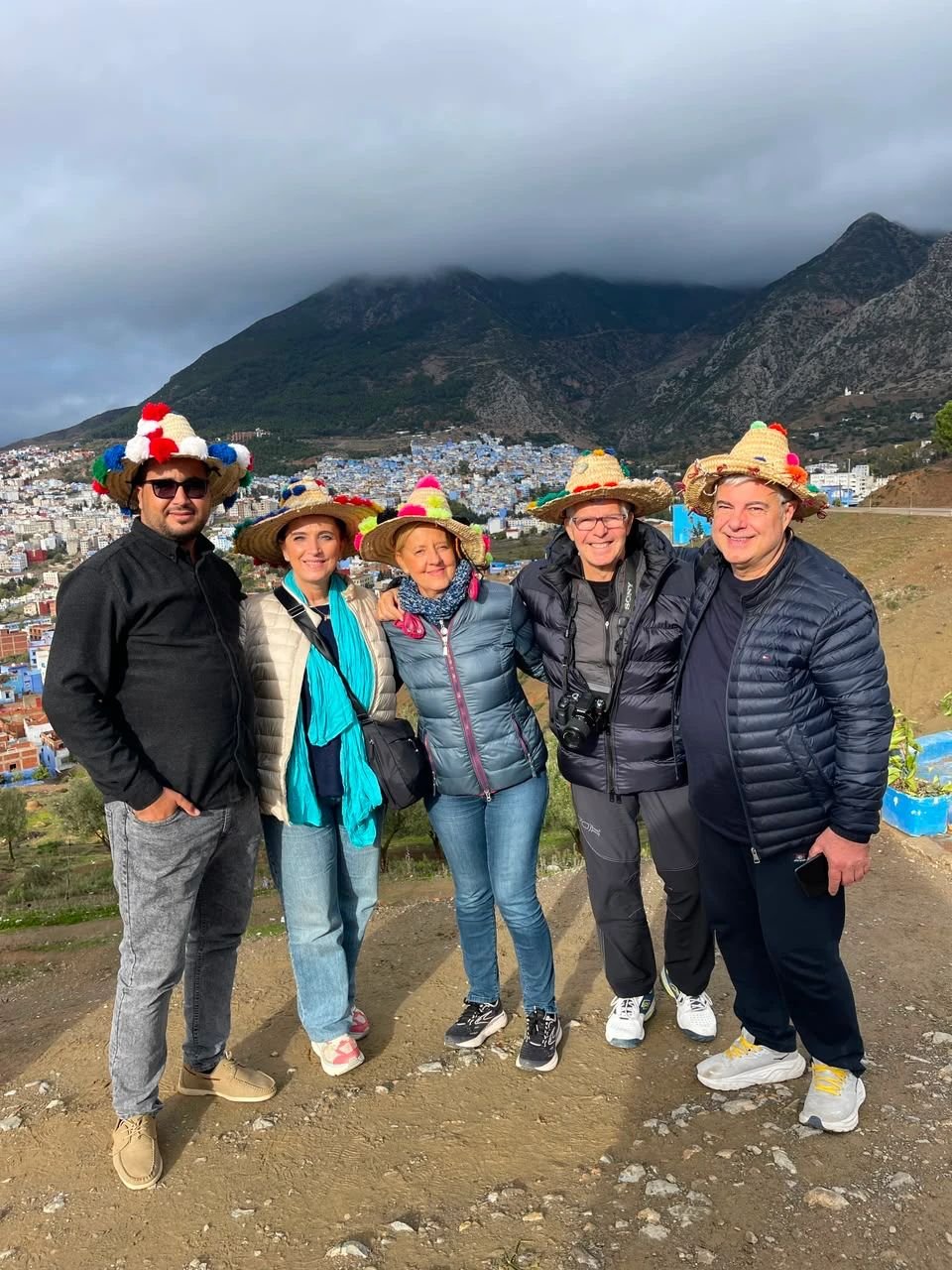 Travellers with our team in Chefchaouen
