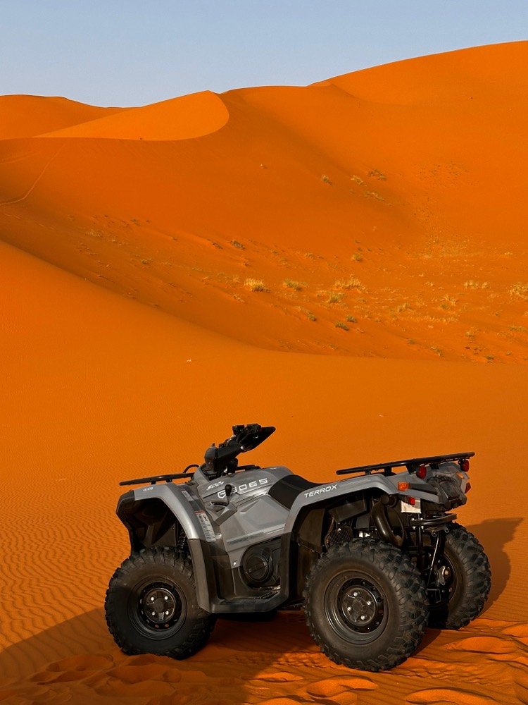 Quad en las dunas de Merzouga